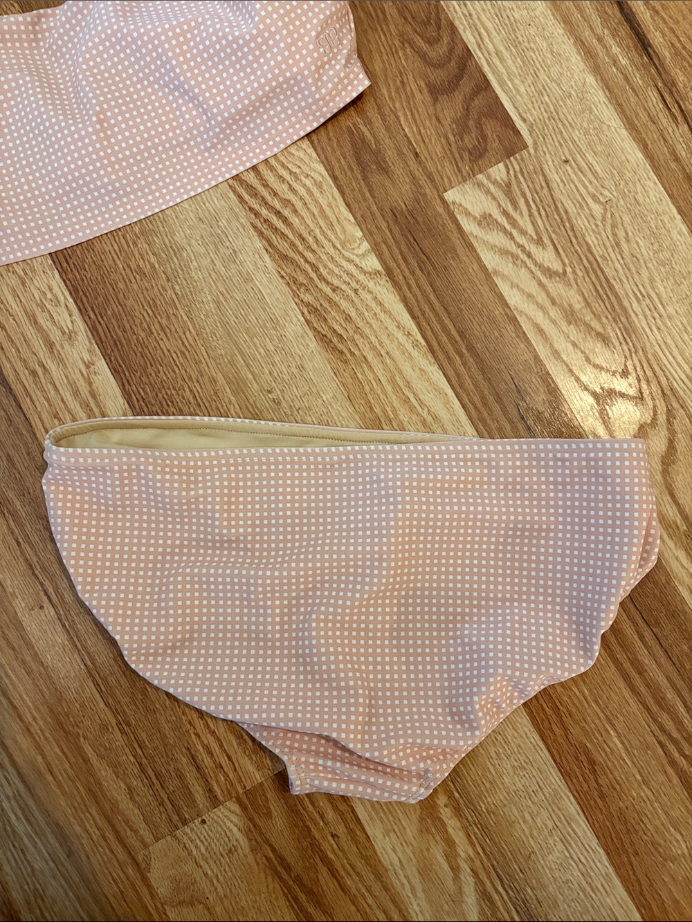 Albion Fit | Pink Checkers Olivia Crop and Bottoms | M - Picture 5 of 7